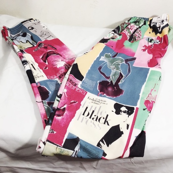 Shosho Pants - Shosho Graphic Print Leggings , M ,…